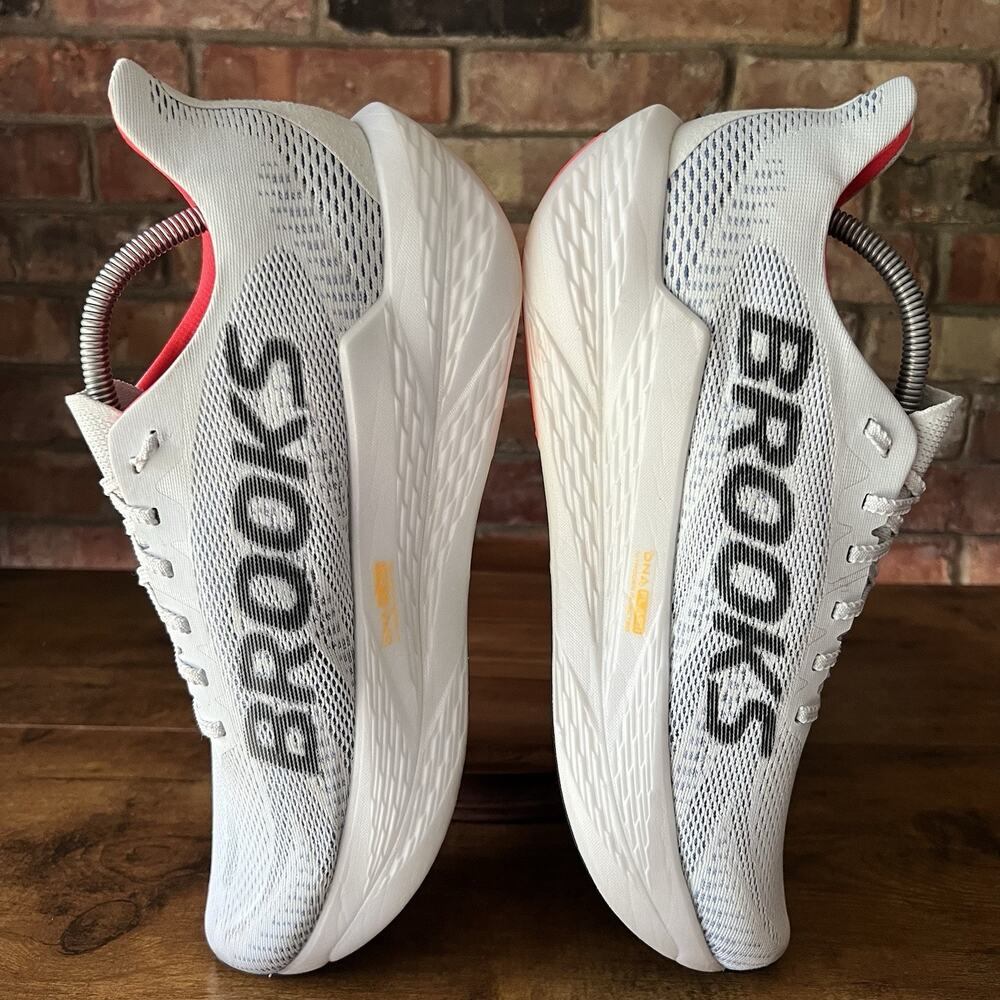 Brooks Hyperion Max 2 Mens 12 Gray Orange Max Cushion Speed Race Running Shoes - Picture 15 of 16